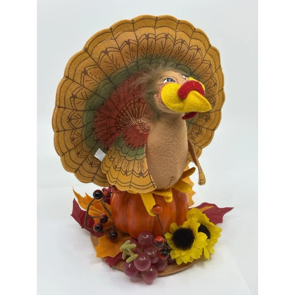 Annalee Turkey Boy Pumpkin 9